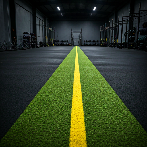 Pista de corrida indoor da academia premium AXION